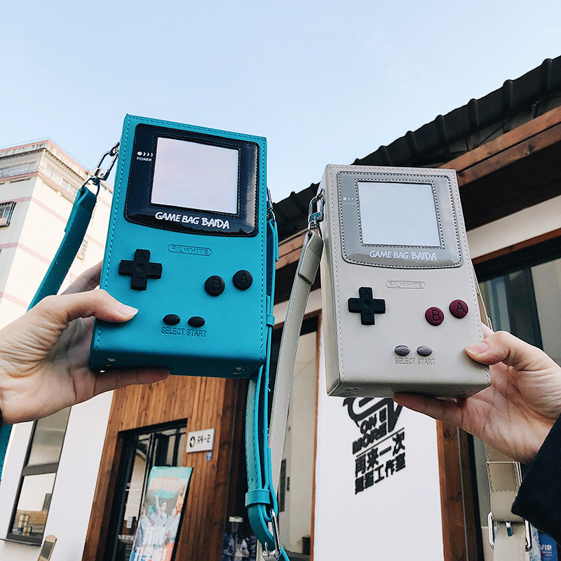 Retro Gaming On Phone - Unique Creative Game Console Shaped Crossbody