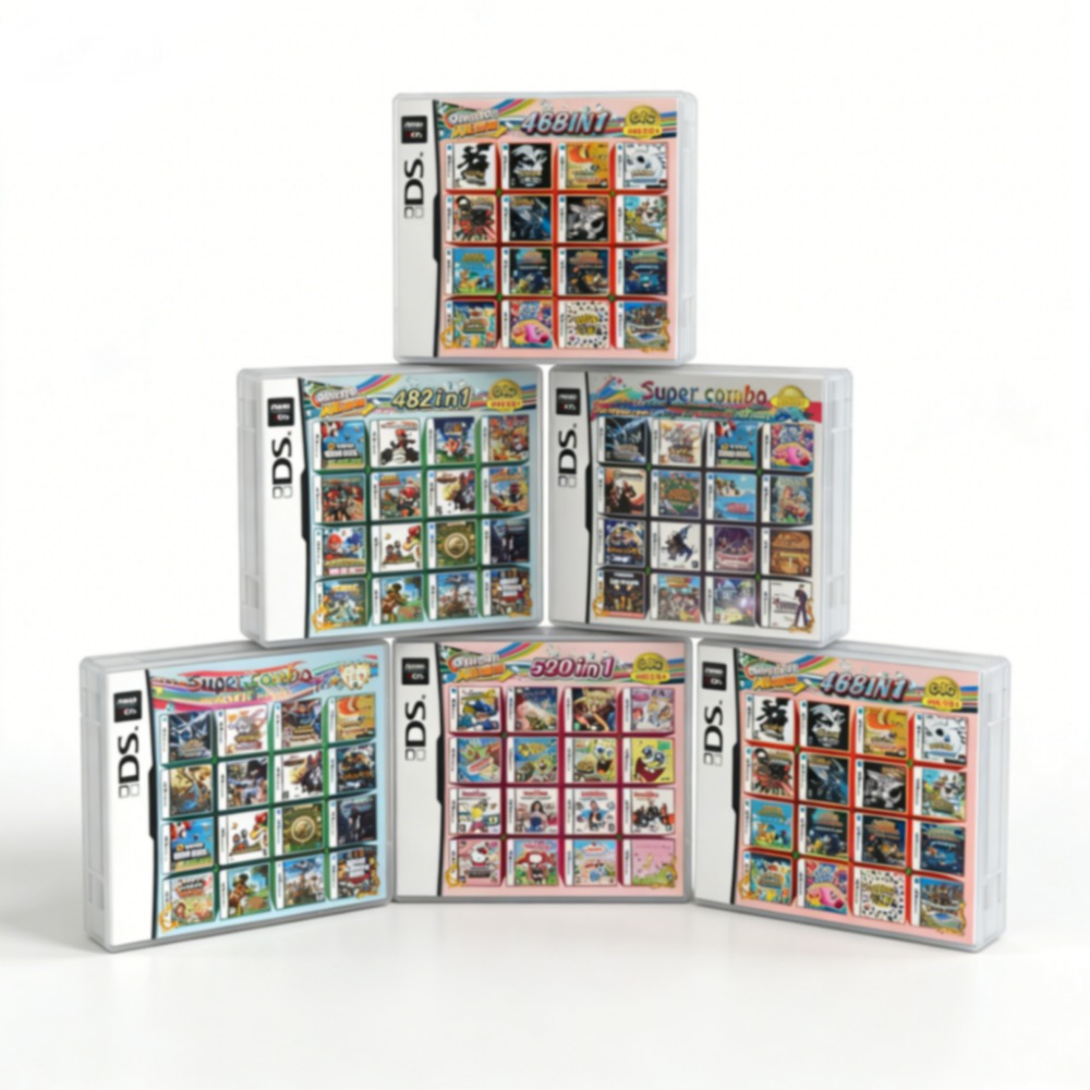 Retro Gaming Games - •Pokem0n Themed Multi-Game Cartridge For DS/3DS/NDSL/2DS-Preloaded