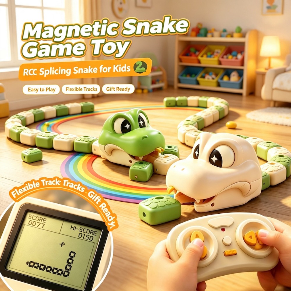Retro Gaming On Phone - Dual Player RC Magnetic SnakeToy Realized