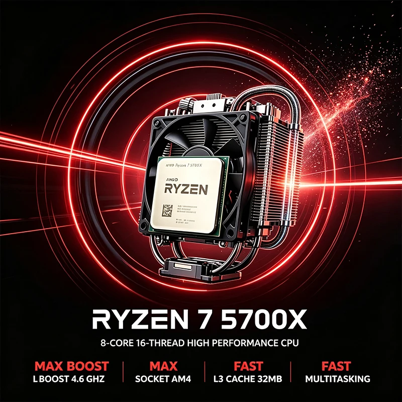Amd Cpu Ryzen 7 - AMD Ryzen 7 5700X Processor 8-Core