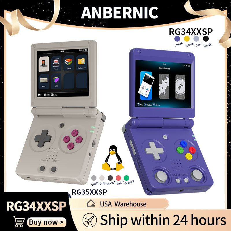 Anbernic RG34XXSP RG35XXSP Fli - Retro Gaming Aesthetic 评论和价格
