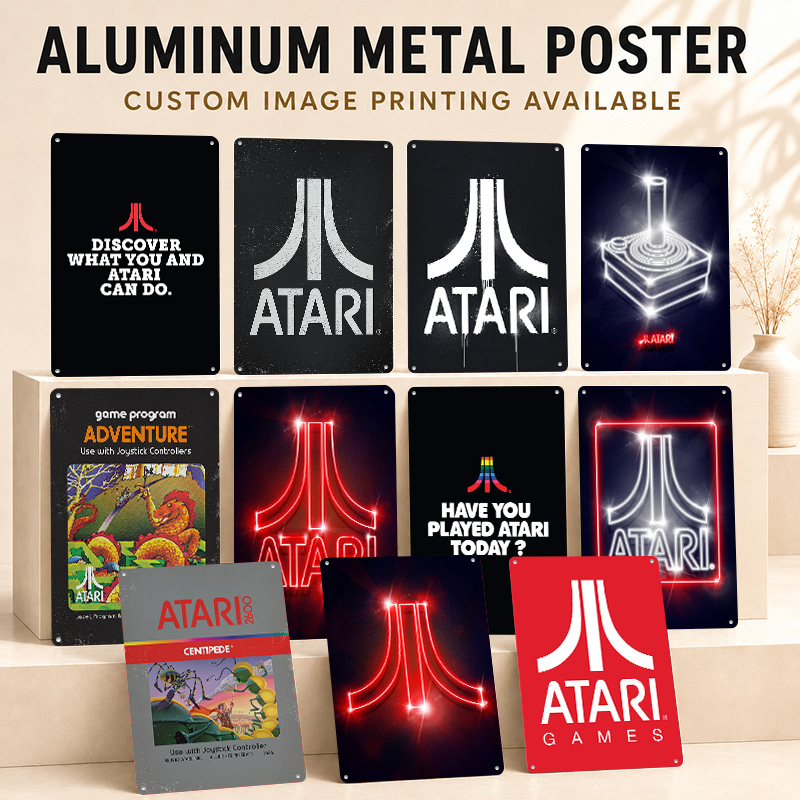 Atari Aluminum Posters Customi - Retro Gaming Lounge 评论和价格