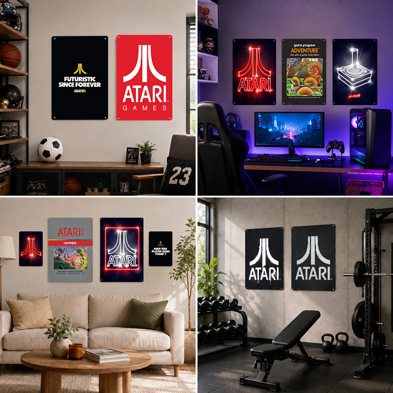 Atari Aluminum Posters Customi - Retro Gaming Lounge 评论和价格