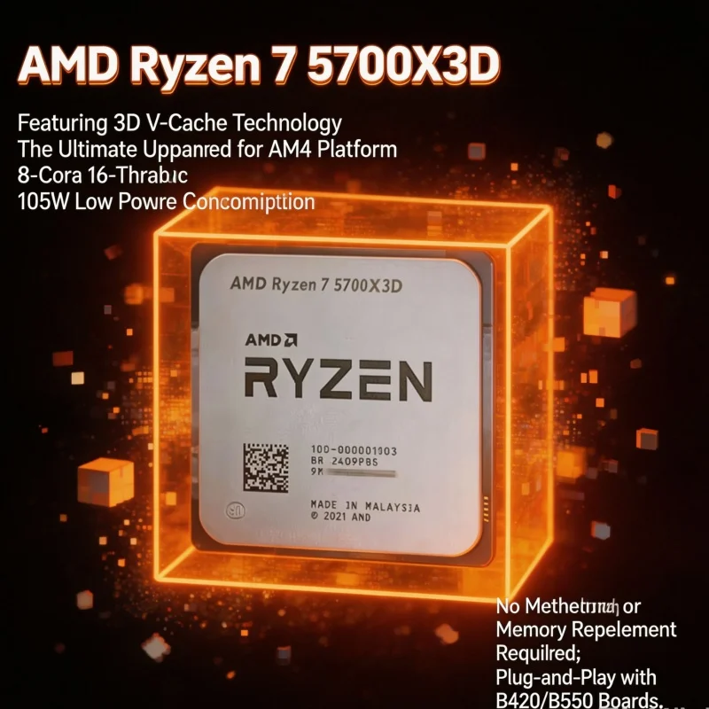 New AMD Ryzen 7 5700X3D R7 570 - Amd Cpu Ryzen 7 评论和价格