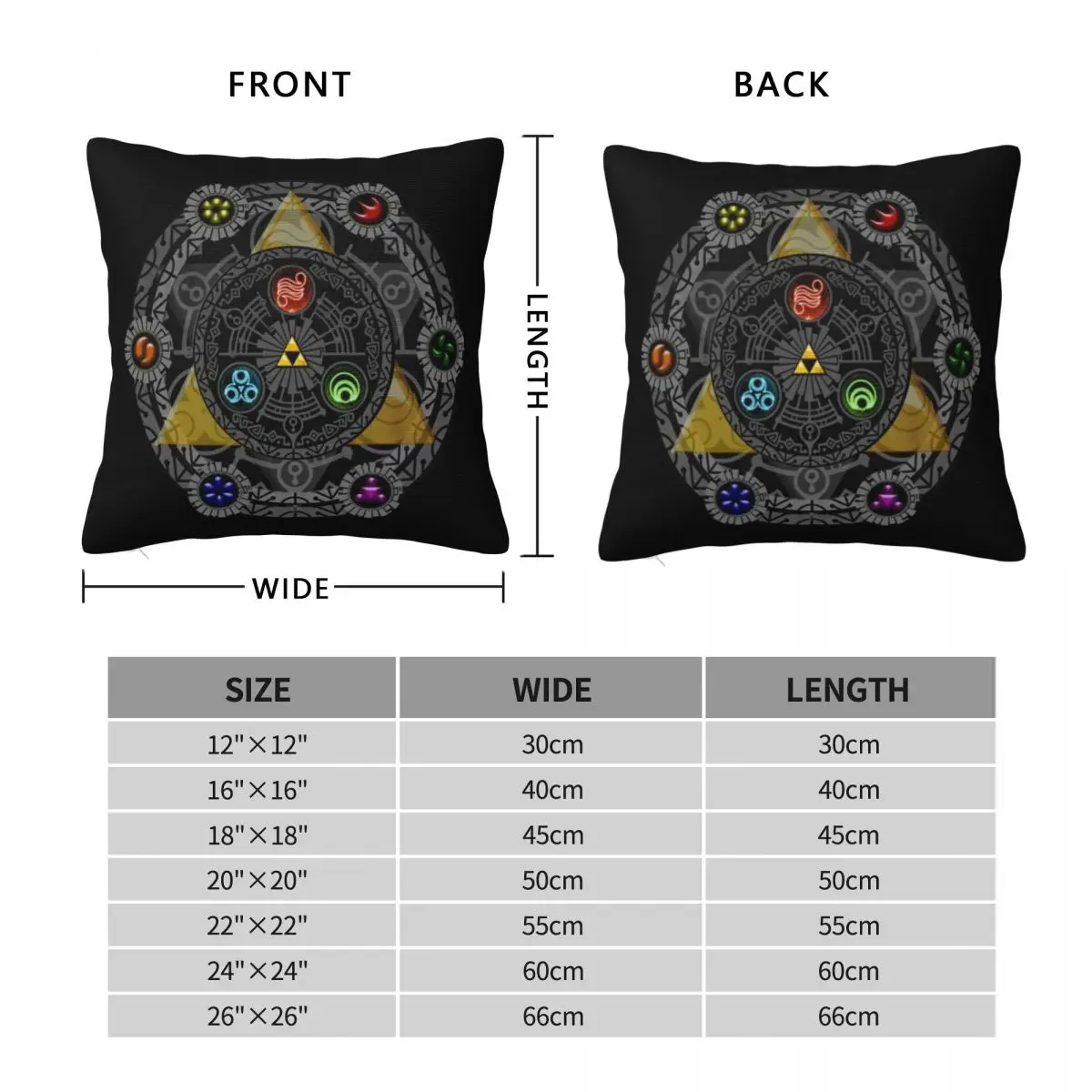 Pillow Cover Z-Zeldas Printed  - Retro Gaming Lounge 评论和价格