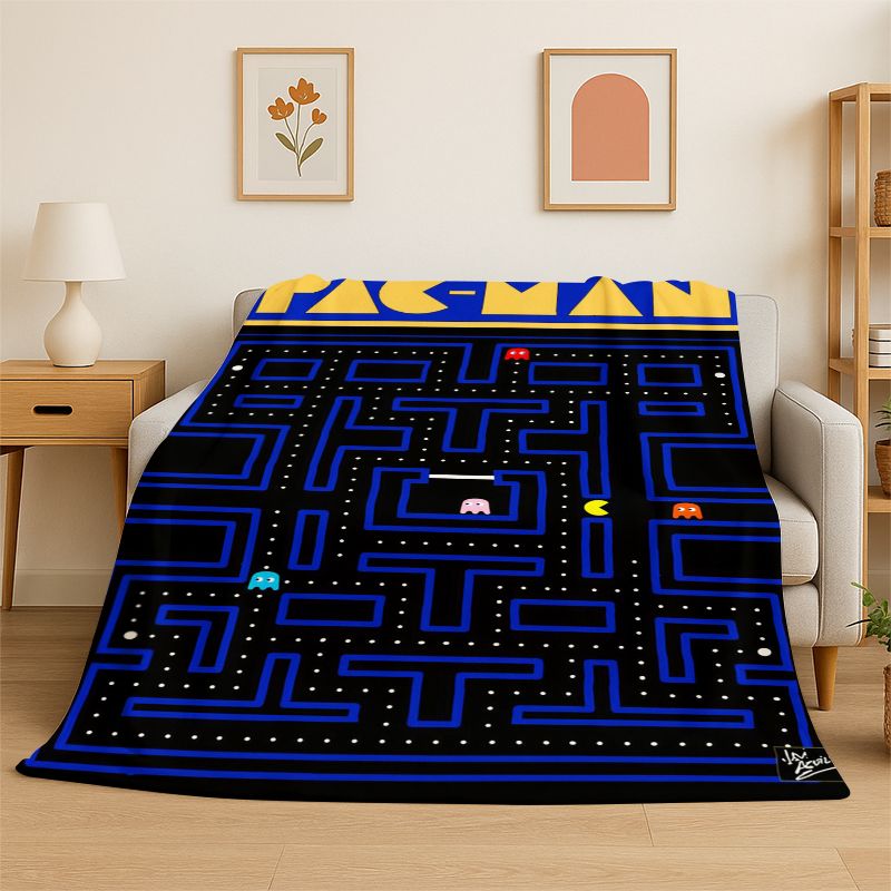 Retro P-Pacman Game Soft Flann - Retro Gaming Lounge 评论和价格