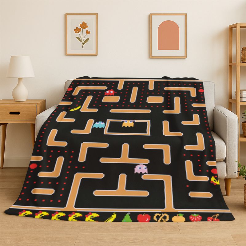 Retro P-Pacman Game Soft Flann - Retro Gaming Lounge 评论和价格