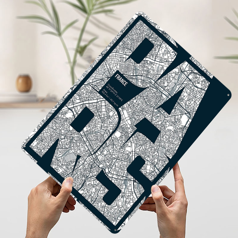 Paris France Map Typography Pr - Retro Gaming France 评论和价格