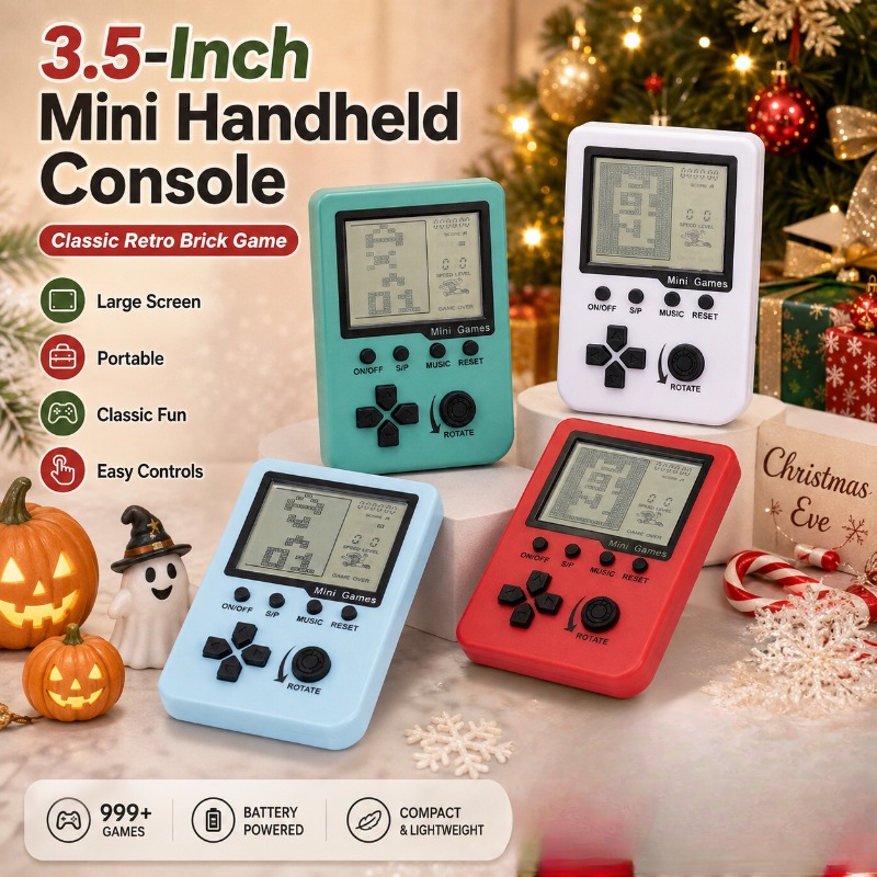 Portable Classic Tetris Mini G - Retro Gaming Device Handheld 评论和价格
