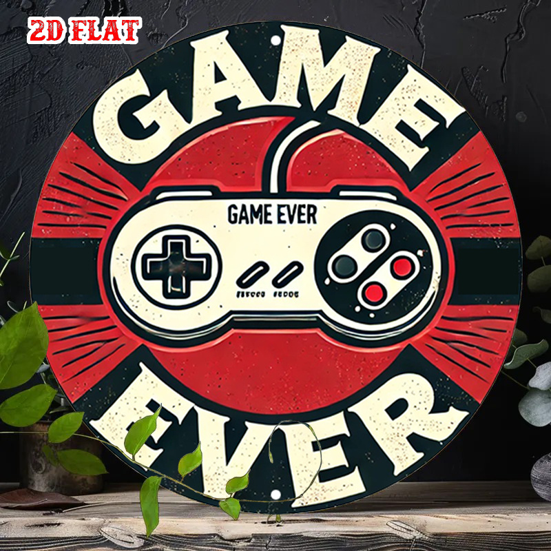 2D Flat 1pc Retro Gaming Round - Retro Gaming Games 评论和价格