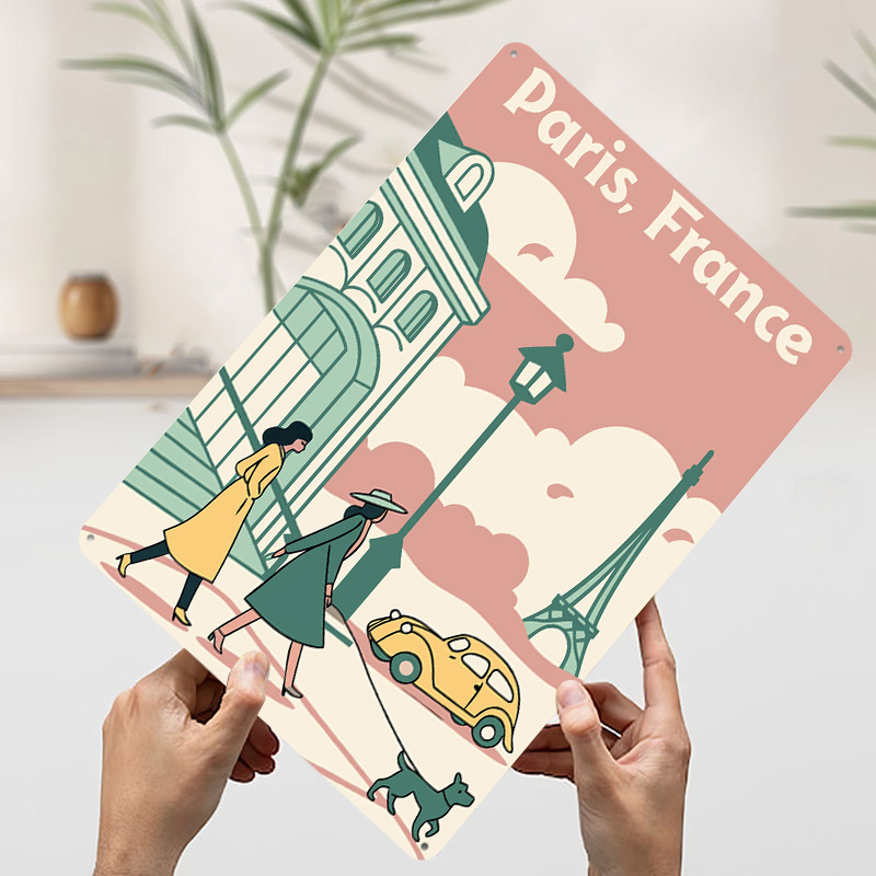Paris France Travel Printed Po - Retro Gaming France 评论和价格