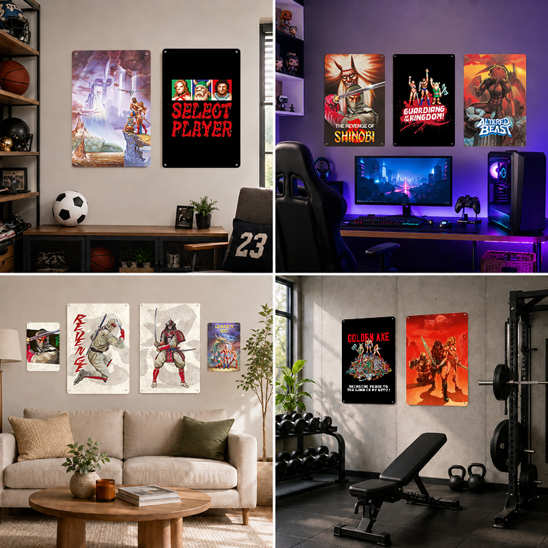 SEGA Collection Printed Poster - Retro Gaming Lounge 评论和价格
